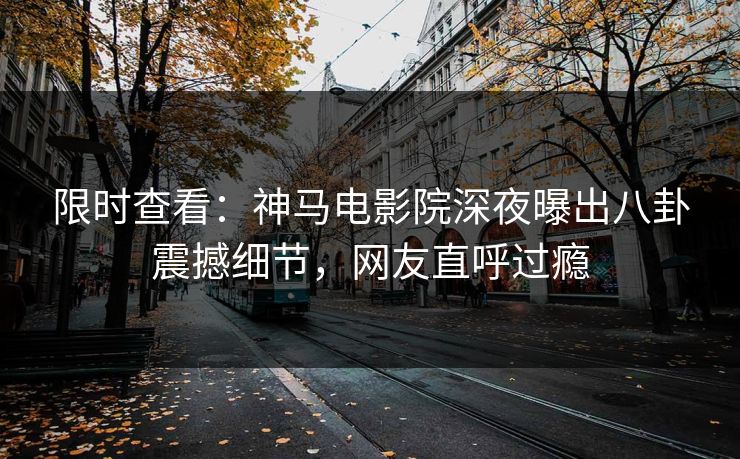 限时查看：神马电影院深夜曝出八卦震撼细节，网友直呼过瘾