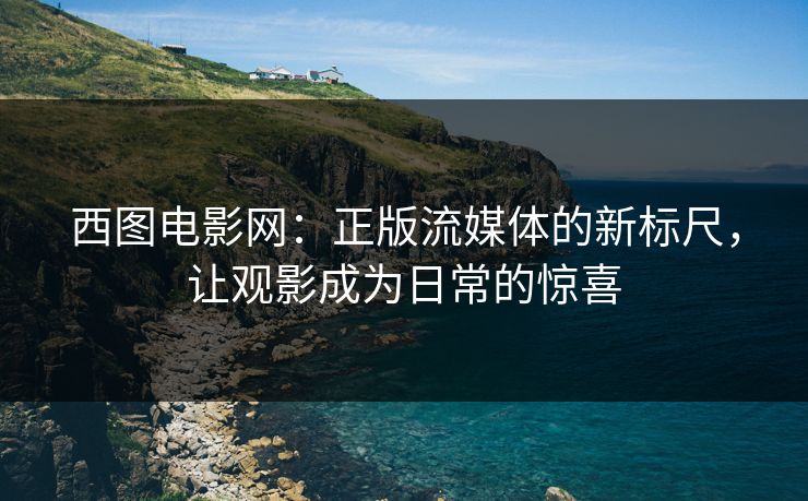 西图电影网：正版流媒体的新标尺，让观影成为日常的惊喜